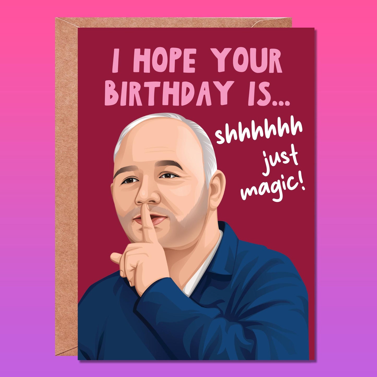 Funny birthday card, Richard Ayoade, Bob Mortimer, Slender People song, Funny Cards, Birthday Cards for him, for Her, last one laughing