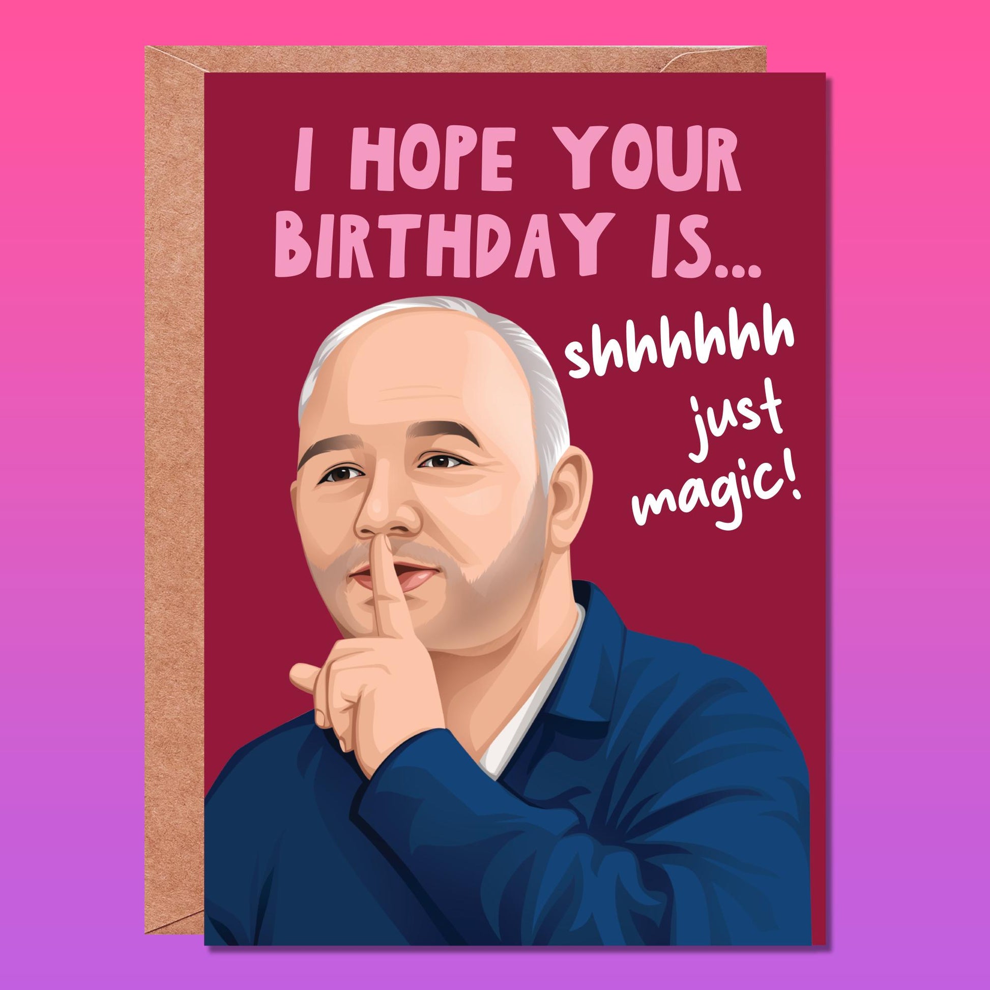 Funny birthday card, Richard Ayoade, Bob Mortimer, Slender People song, Funny Cards, Birthday Cards for him, for Her, last one laughing