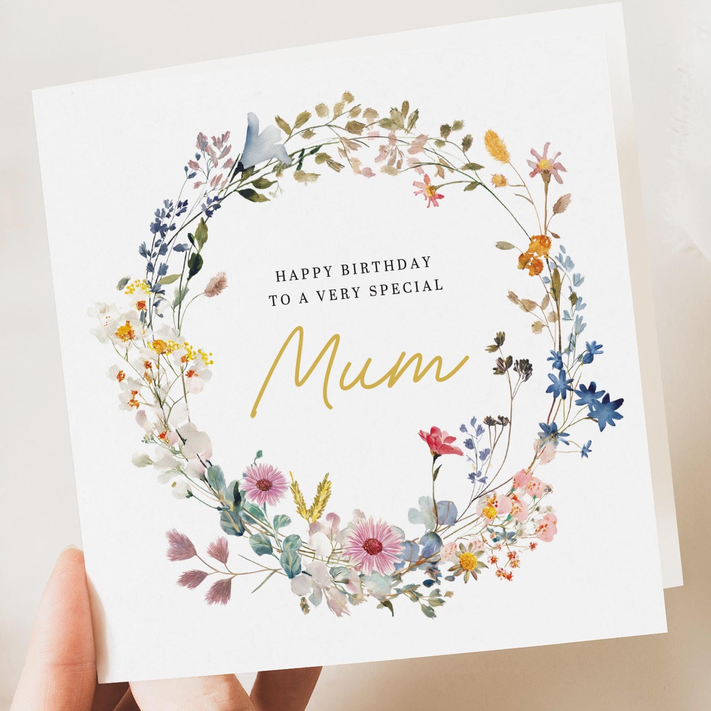 Mum Birthday Card, Cute Mother’s Day Card For Mum, Mum Floral Birthday Card, mothers day Card, Birthday Card Mum, Mum Birthday Gift For Her