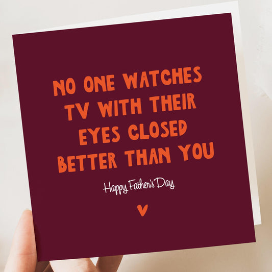 Funny fathers day card