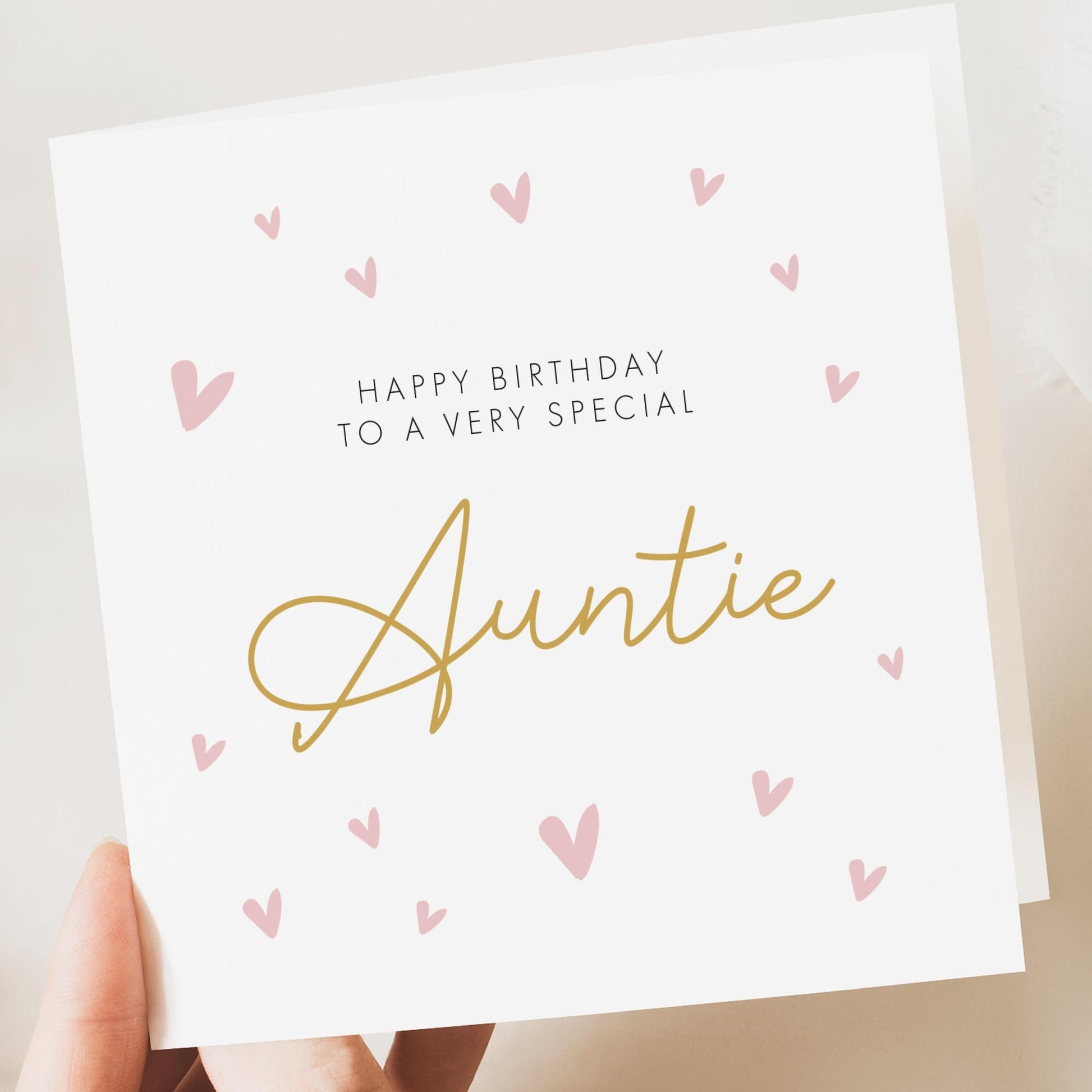 Birthday Auntie Card, Birthday Card For Auntie, Personalised Special Aunt Birthday Card, Auntie Birthday Gift, For Her, Cute Aunt Card