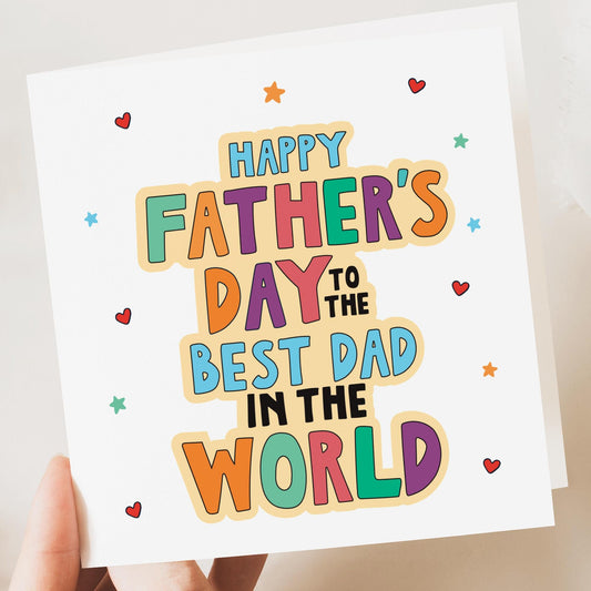 Fathers Day Card | Fun Father's Day Card | Funny Card | Father's Day Card | Father's Day Gift | Fathers Day Card | Bets dad in the world
