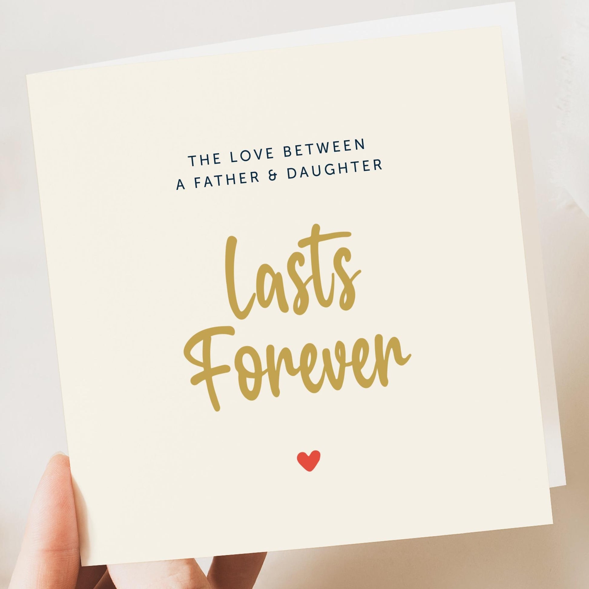 Traditional fathers day card, Father's day card, Simple Father’s Day card, Birthday Card, Gift, Fathers Day from daughter or son