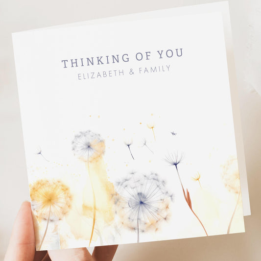 Sympathy Card, Handmade Sympathy Card, Personalised card, Bereavement, Condolences, Sorry for your Loss, Thinking of You