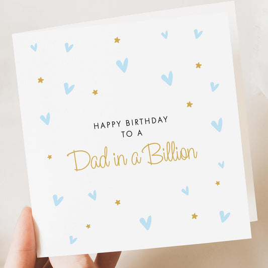 Birthday Card, Traditional Birthday day card, Father's day card, Simple Father’s Day card, Gift, Fathers Day from daughter or son