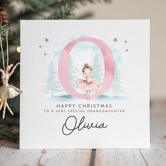 Girls Christmas card, Granddaughter, Daughter, Niece, Sister, Cousin