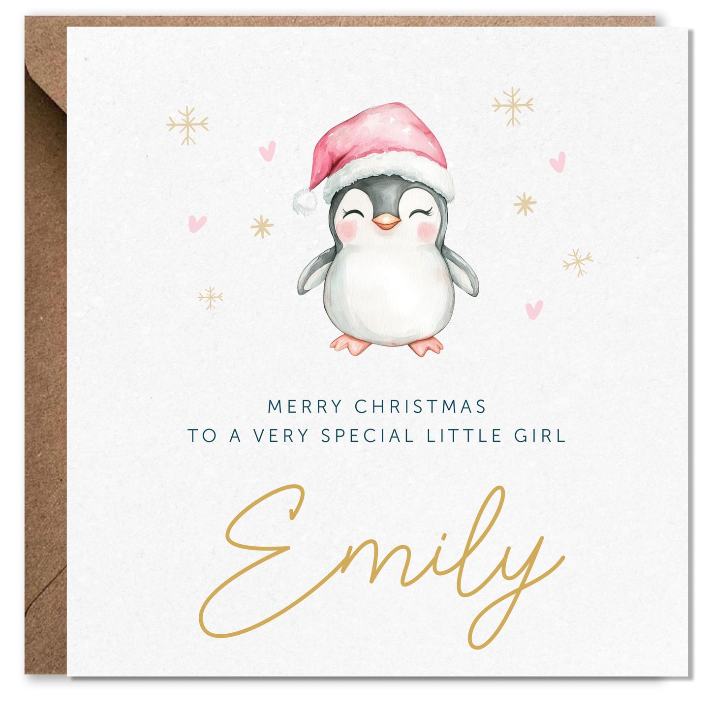 Girls Christmas Card, Personalised Christmas Card for Daughter, Daughter Christmas card, Niece card, Granddaughter card, Ballerina