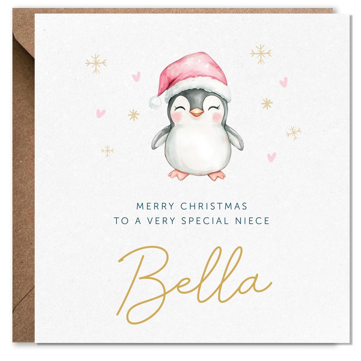 Girls Christmas Card, Personalised Christmas Card for Daughter, Daughter Christmas card, Niece card, Granddaughter card, Ballerina