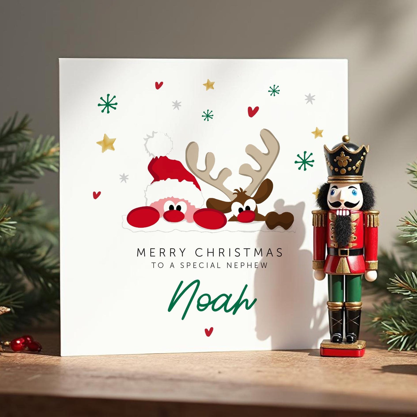 Girls Christmas Card, Personalised Christmas Card for Daughter, Daughter Christmas card, Niece Christmas card, Granddaughter Christmas card