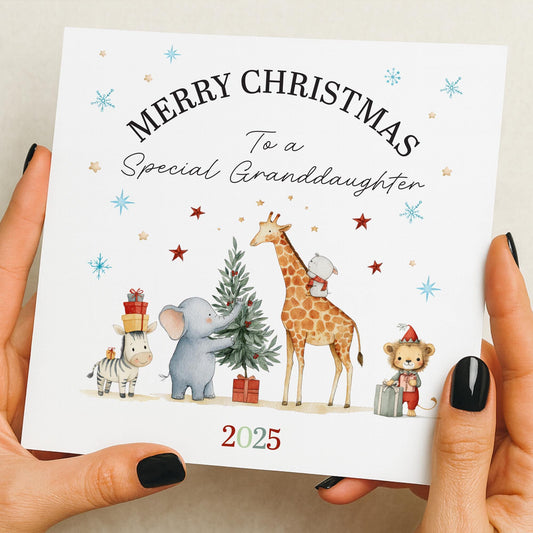 Girls Christmas Card, Personalised Christmas Card for Daughter, Daughter Christmas card, Niece Christmas card, Granddaughter Christmas card