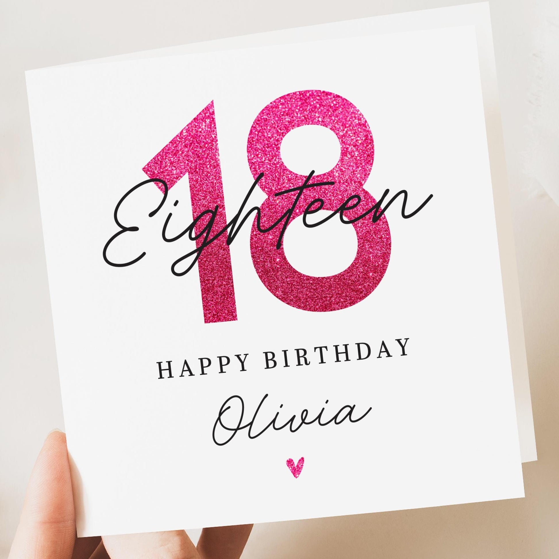 Personalised 18th Birthday card, Daughter Granddaughter, Niece