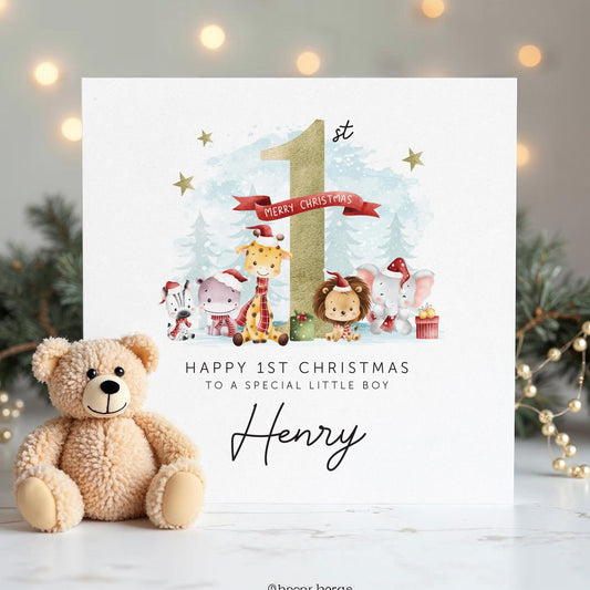 First Christmas Card, Boy/Girl, Baby, Grandson, Granddaughter, Son, Daughter, First Christmas card, Nephew, Niece