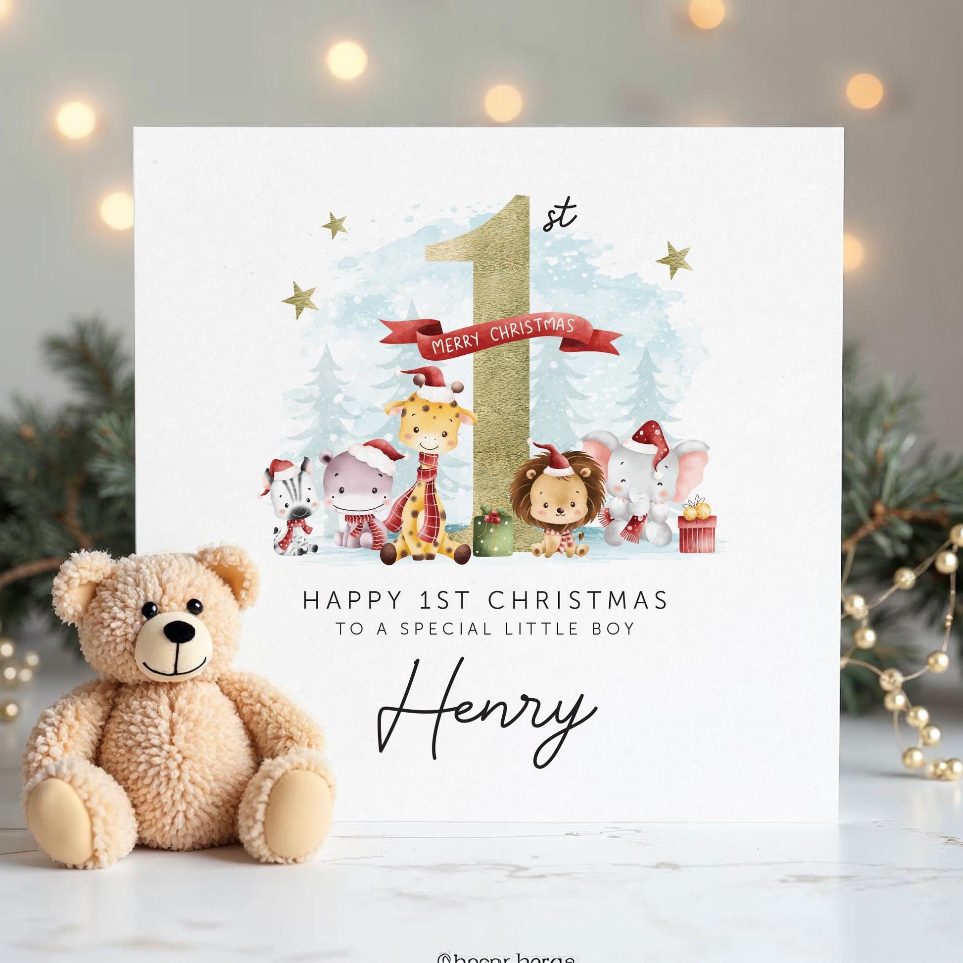 First Christmas Card, Boy/Girl, Baby, Grandson, Granddaughter, Son, Daughter, First Christmas card, Nephew, Niece