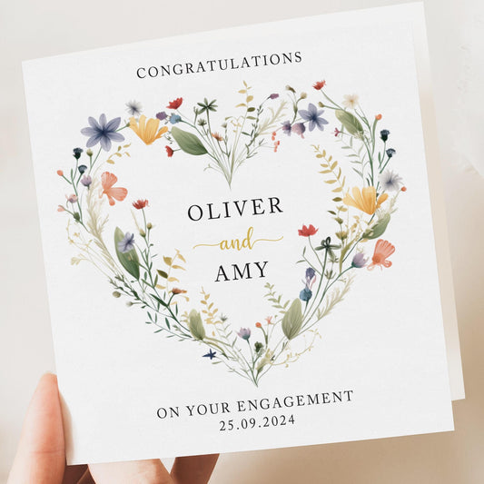 PERSONALISED ENGAGEMENT CARD