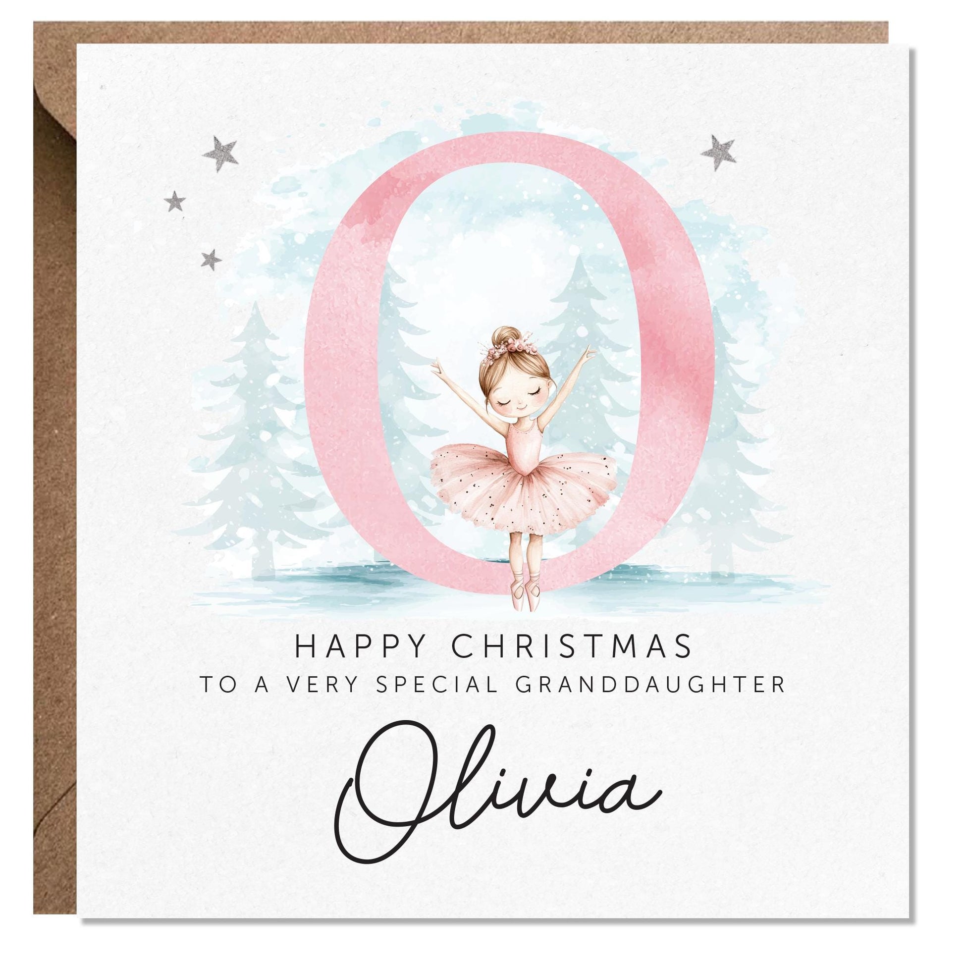 Girls Christmas Card, Personalised Christmas Card for Daughter, Daughter Christmas card, Niece Christmas card, Granddaughter Christmas card