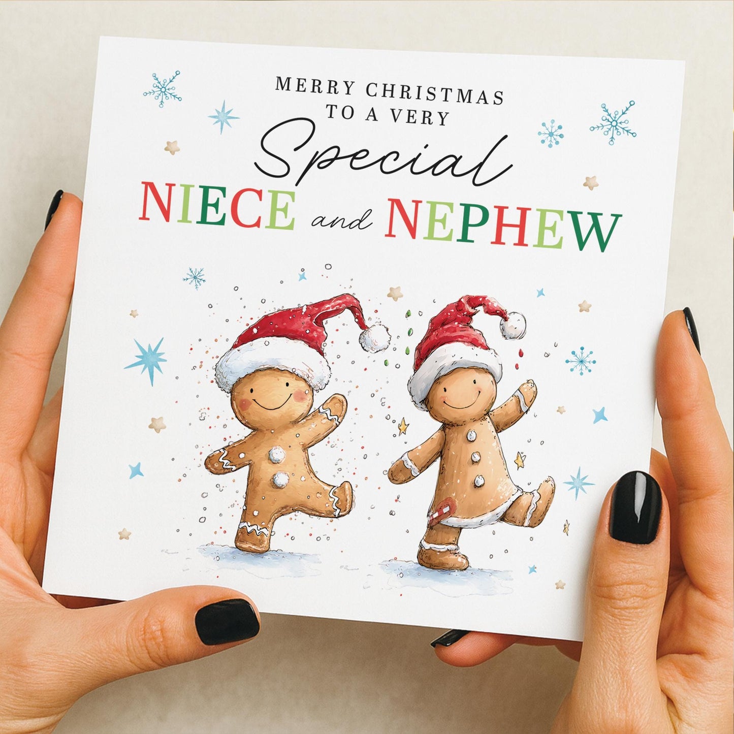 Mum and Dad Christmas Card, Card for Nan and Grandad, Christmas Grandparents, Brother, sister in law, Aunt & Uncle, Friend, Niece, Nephew