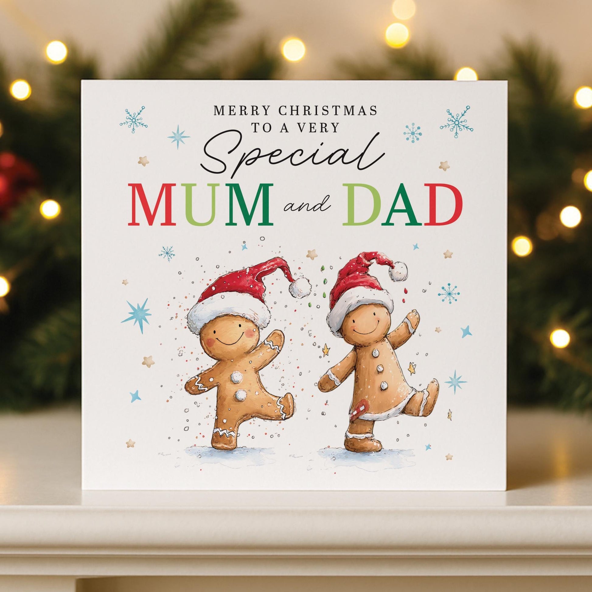 Mum and Dad Christmas Card, Card for Nan, Grandad, Grandparents, Brother and sister in law, Auntie & Uncle, Friend, Niece and Nephew