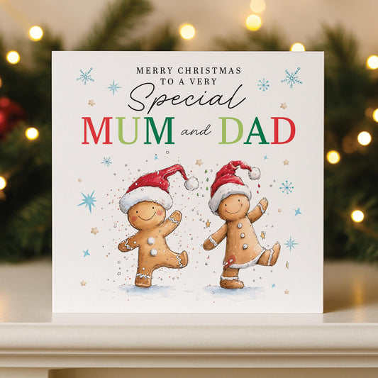 Mum and Dad Christmas Card, Card for Nan, Grandad, Grandparents, Brother and sister in law, Auntie & Uncle, Friend, Niece and Nephew