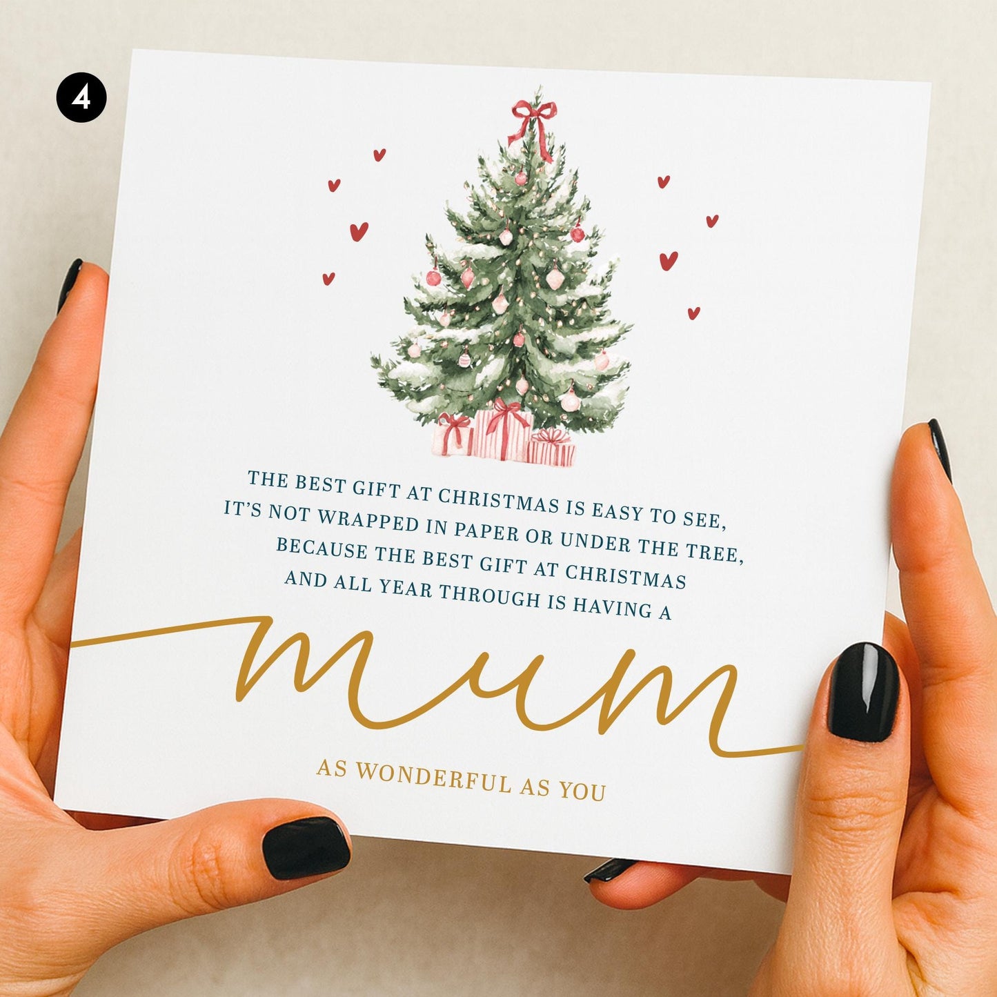 Mum Christmas Card, Christmas Card For Mum, Mum Christmas Gift, Xmas Card For Mum, Mum Xmas Gift, Simple Mum Christmas Card, Mummy, Poem