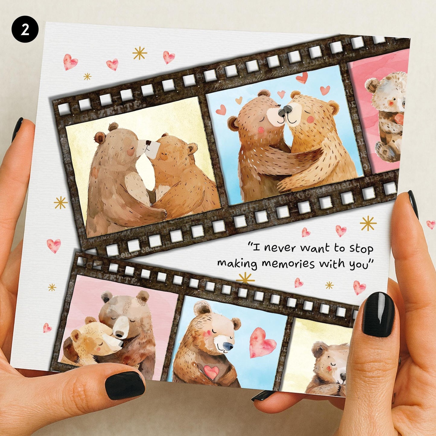 Valentines Card, Valentine’s wife, Husband, Girlfriend, BOYFRIEND, for her, Him, Anniversary card, Bear Love,cute card