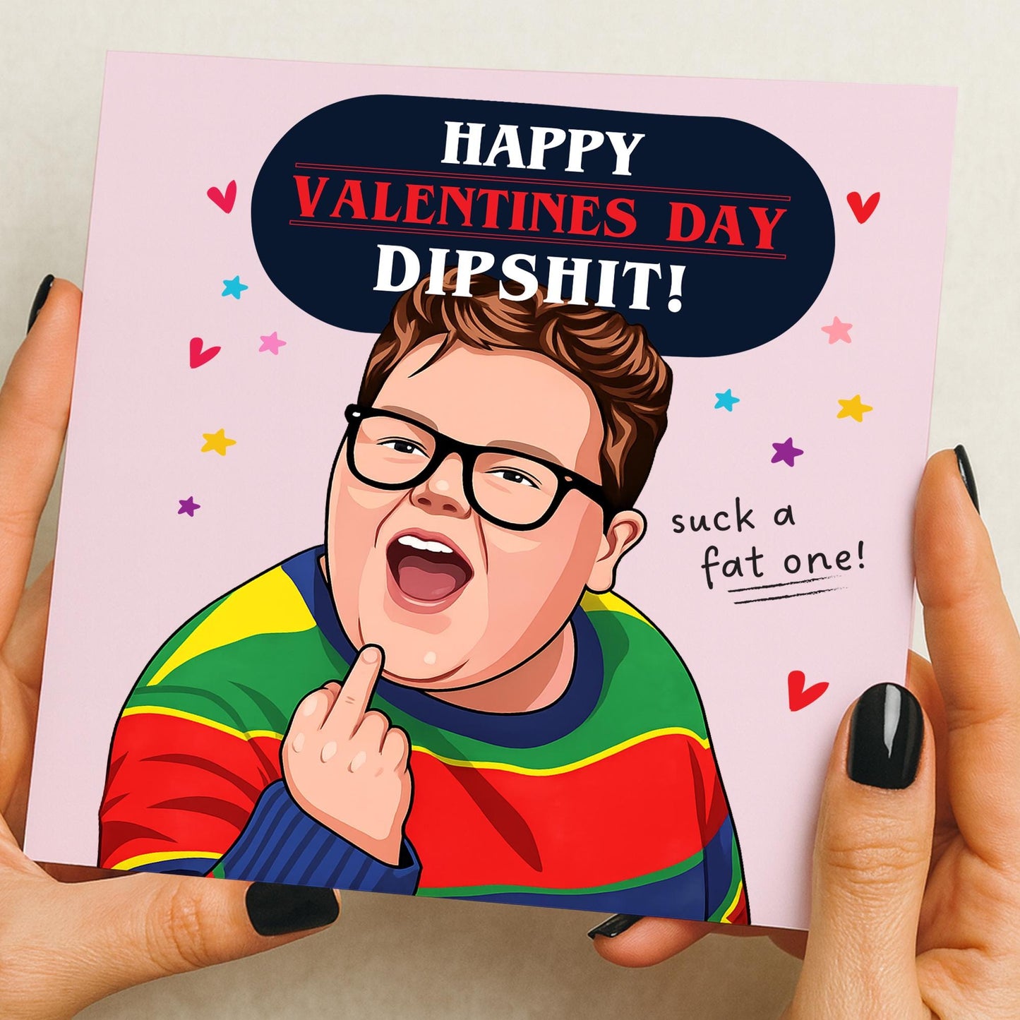 Funny Valentine's Card for Her or Him – Valentines, him, her, Husband, Funny Card, Valentine, Girlfriend, Boyfriend, Derek, Stranger