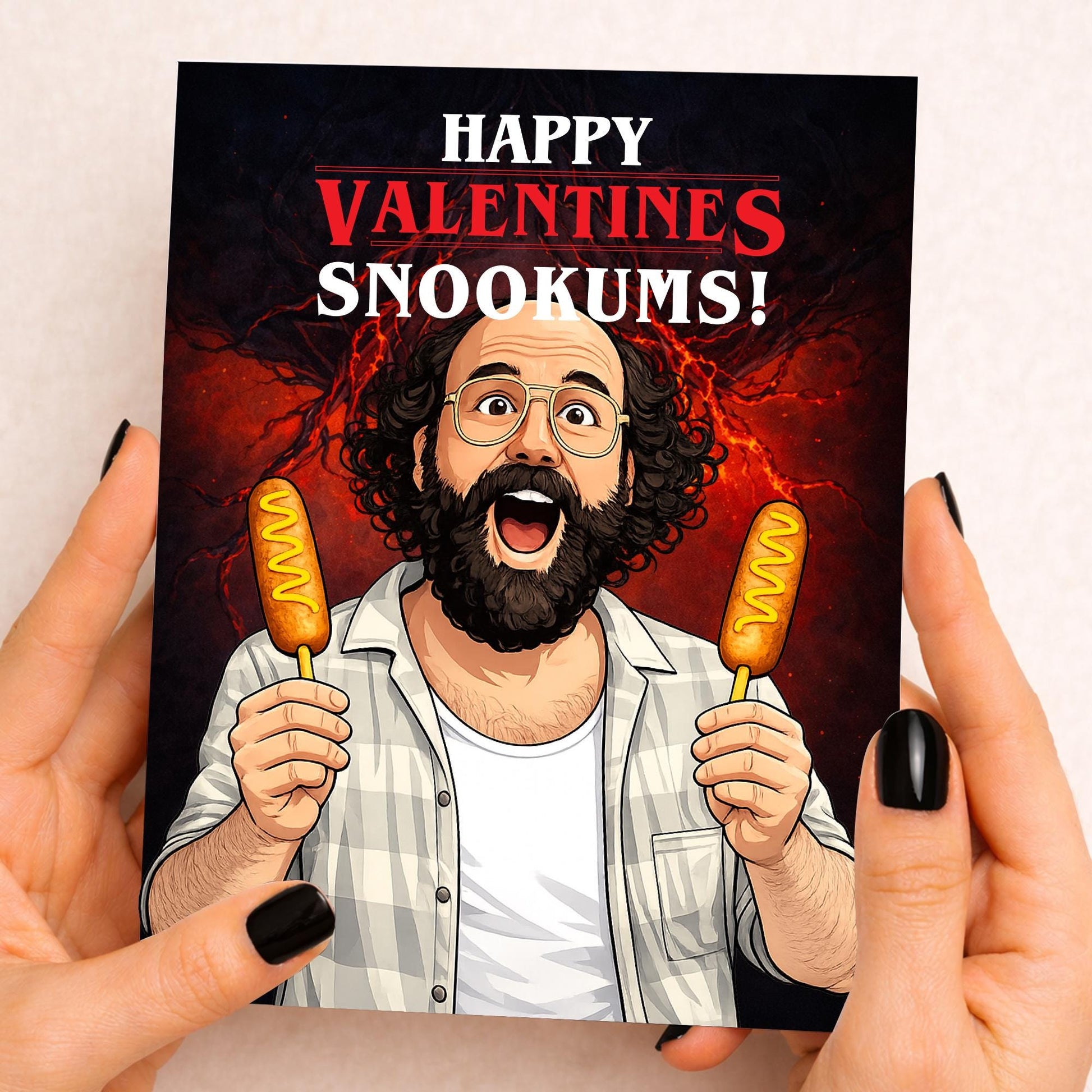 Funny Valentine's Card, Valentines, him, her, Husband, Girlfriend, Boyfriend, Funny Valentine's Card, Murray Bauman, Stranger Things, Gift