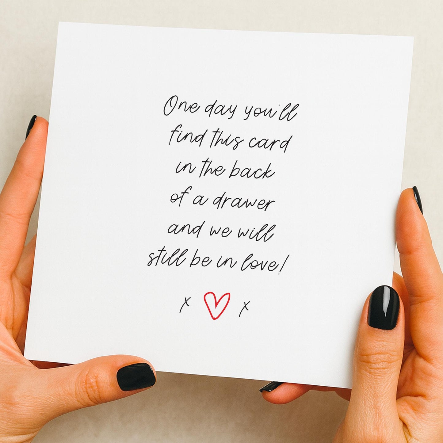 Heartfelt Valentines Card, husband, Valentine's, wife, Anniversary card, for Girlfriend, Boyfriend, Card for her, Him, cute simplistic card
