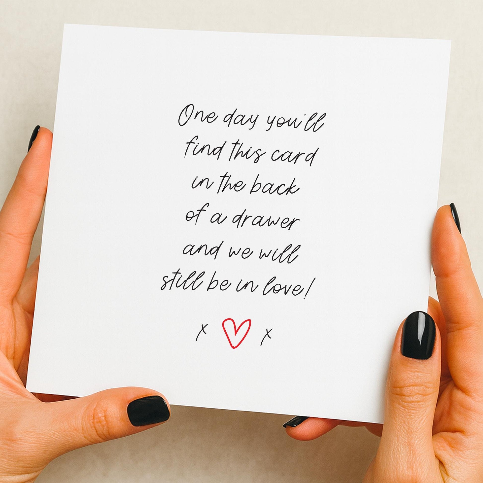 Heartfelt Valentines Card, husband, Valentine's, wife, Anniversary card, for Girlfriend, Boyfriend, Card for her, Him, cute simplistic card