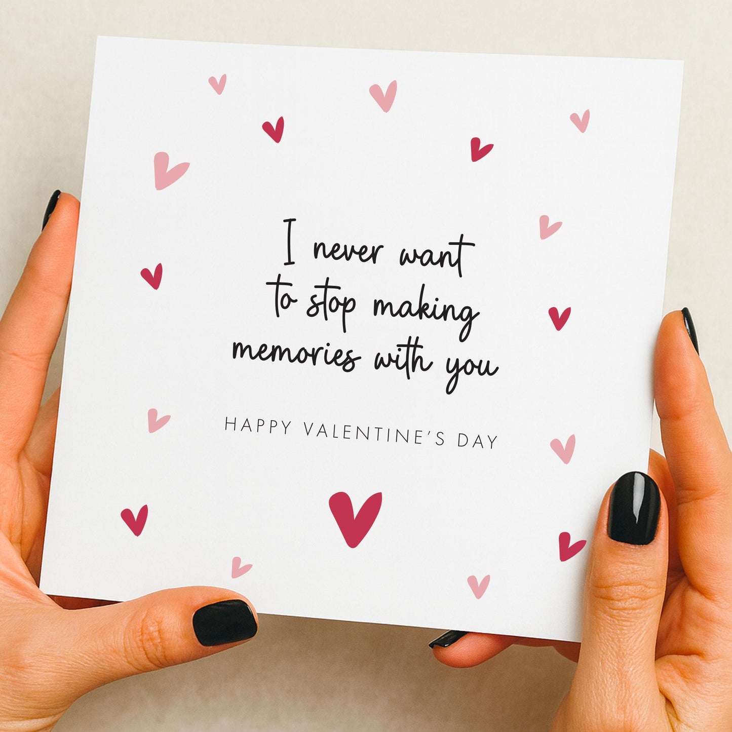 Valentines Day Card 'Never Want To Stop Making Memories' Romantic Card, Unique Gift for Him, Husband Valentine's Gift, Unique valentine Gift