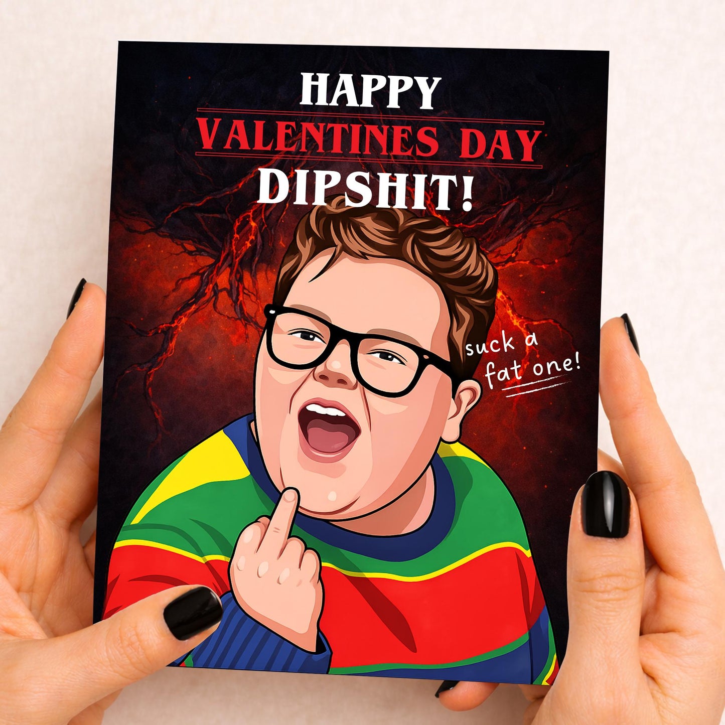 Funny Valentine's Card for Her or Him – Valentines, him, her, Husband, Funny Card, Valentine, Girlfriend, Boyfriend, Derek, Stranger