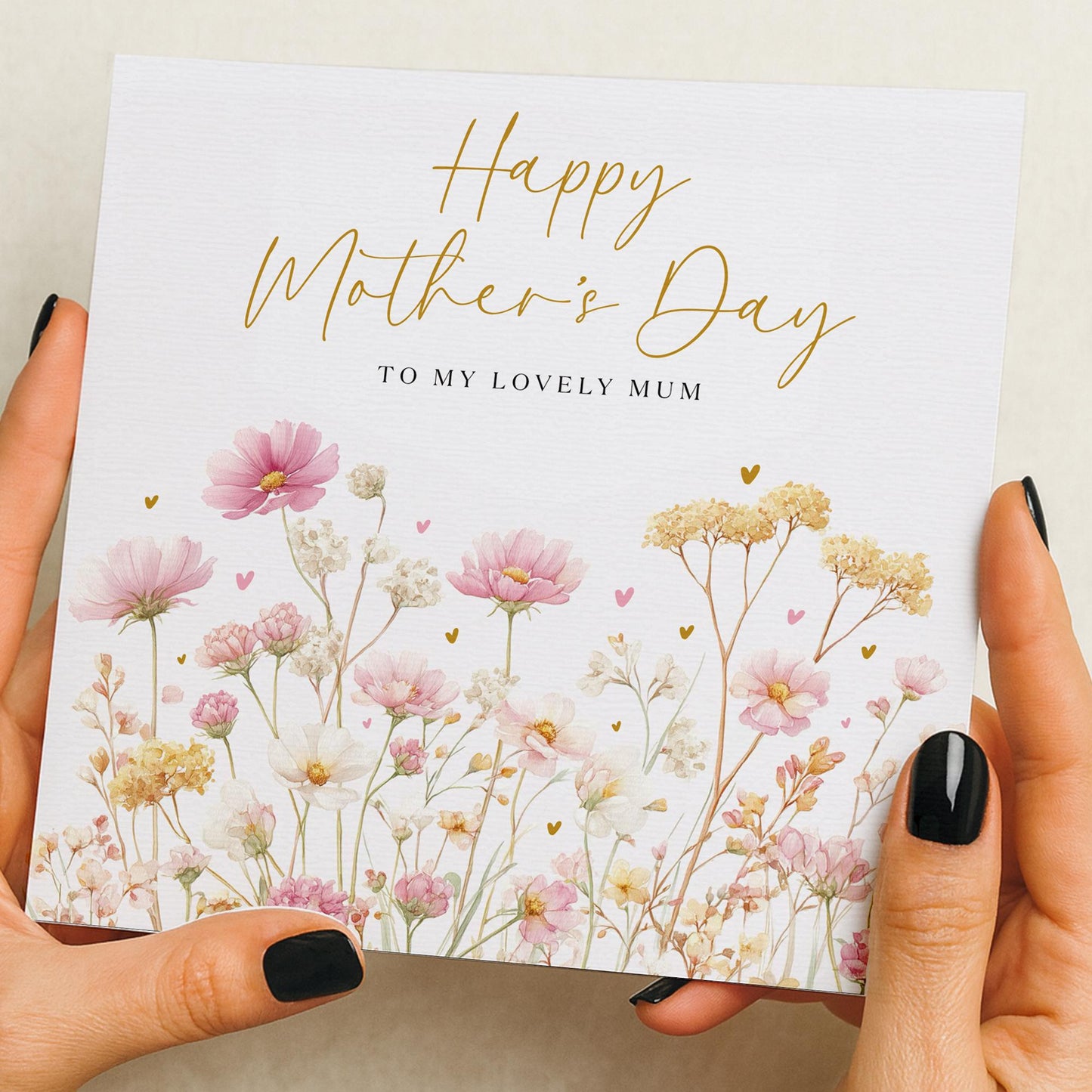 Mother’s Day Card, For Mum, Nan, Floral mothers day Card, mothers day gift, Birthday Card Mum, Mothering Sunday For Her