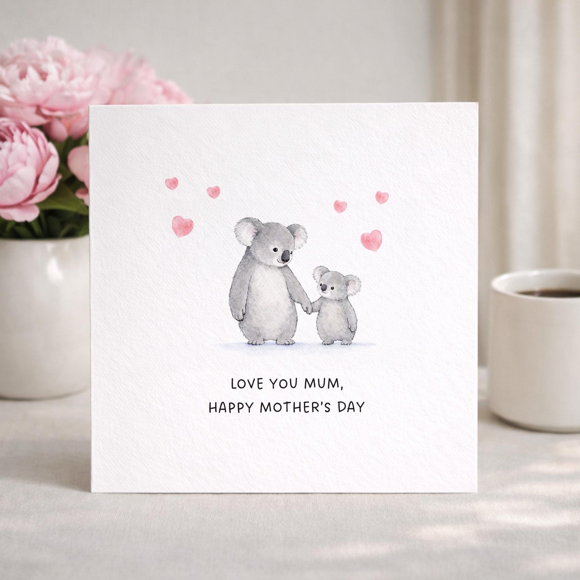 Mother's day card | mothers day card | Cute koala card | mummy mothers day card | card from daughter or son | card for nana