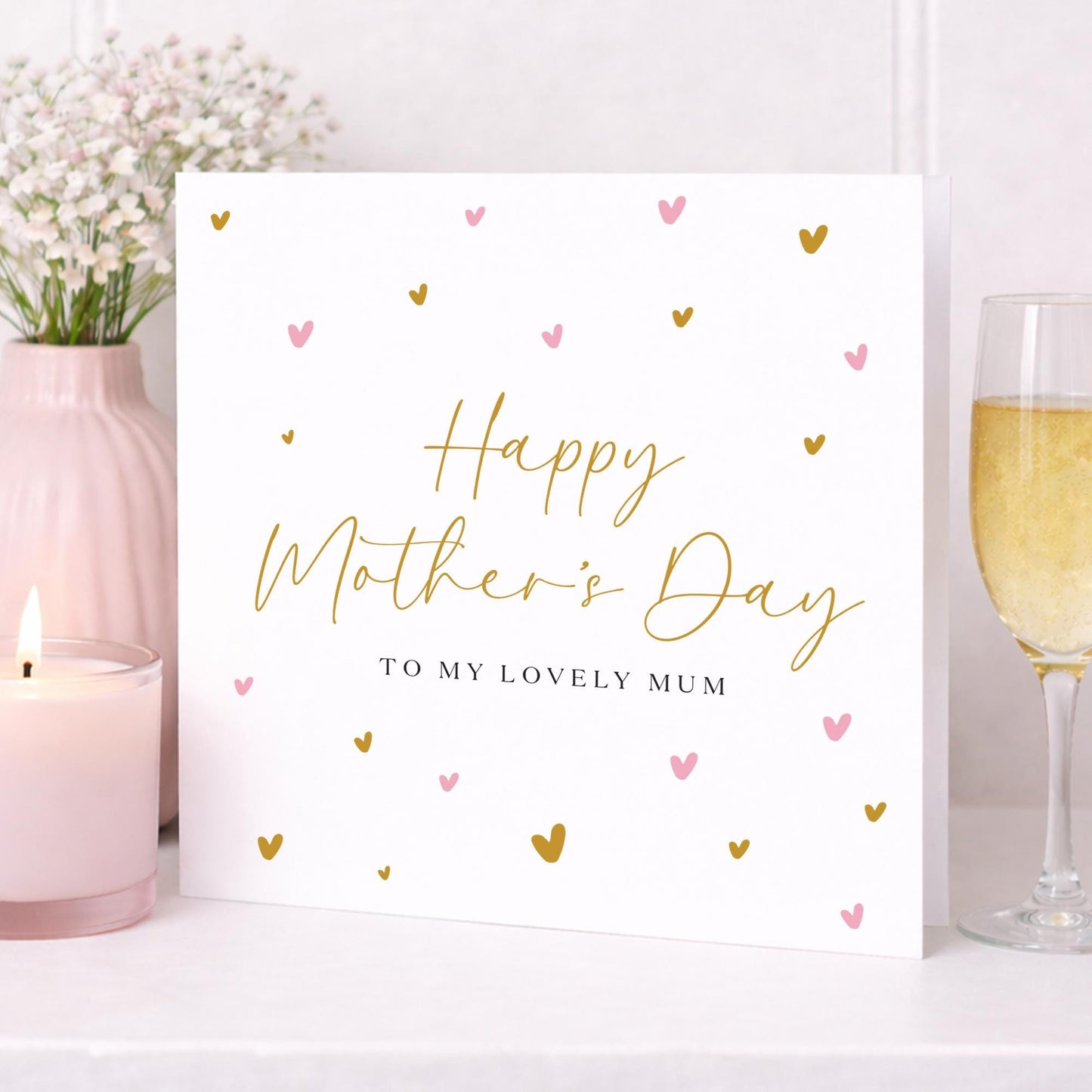 Mother's day card | mothers day card | Cute Elegant mum card | mummy card | card from daughter or son | card for nan, grandmother