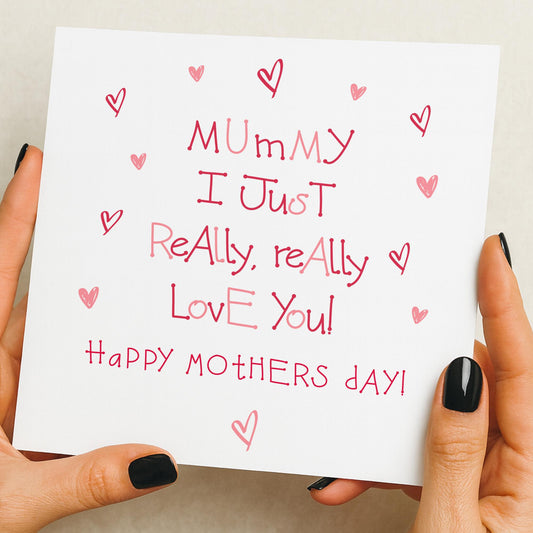Mother's day card | mothers day card | mummy card | nanny mothers day card | card from daughter or sun | card for nana