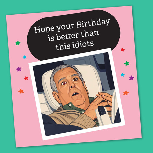 Funny Birthday card, Cheeky Prince Andrew Birthday, Funny Cards, Birthday Cards for Him, for Her, Birthday Card