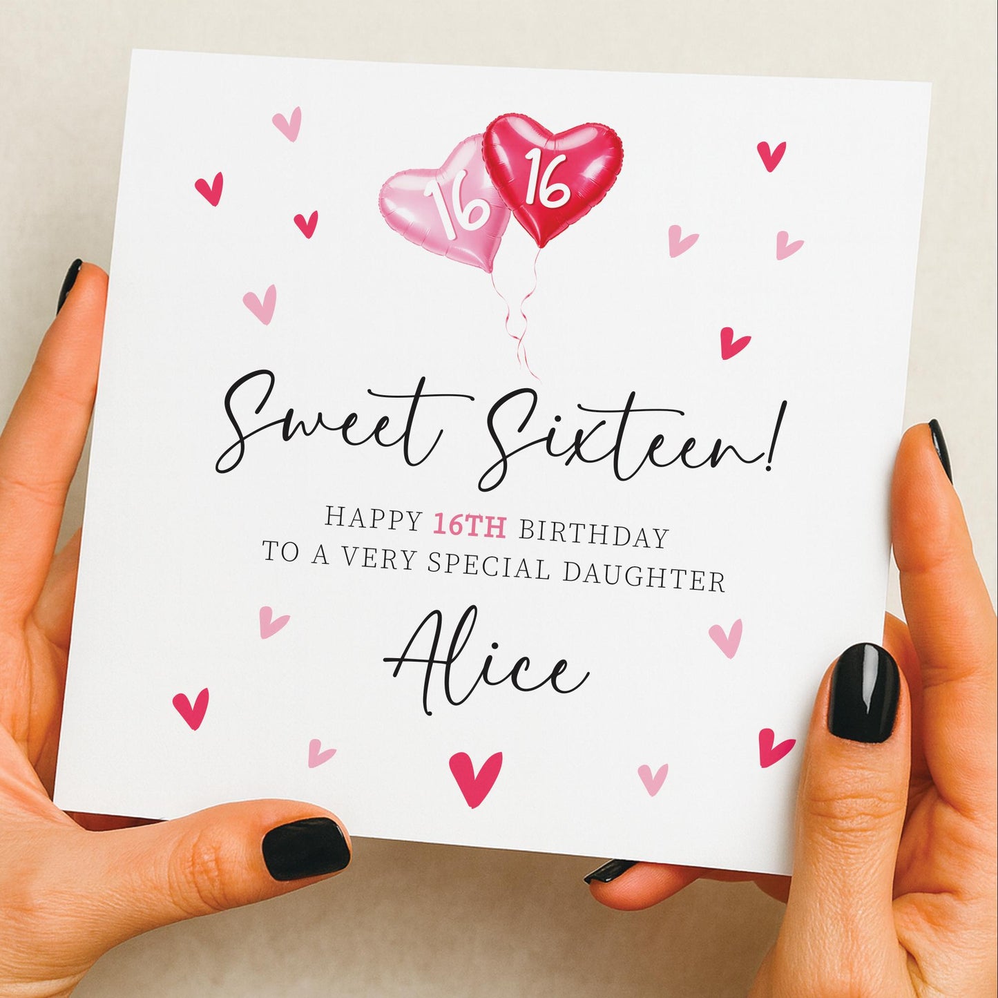 16th Birthday Card For Daughter, Granddaughter 16th Birthday Card, Sweet sixteen, Gift Sister, Sixteenth Birthday, 16th Birthday Niece
