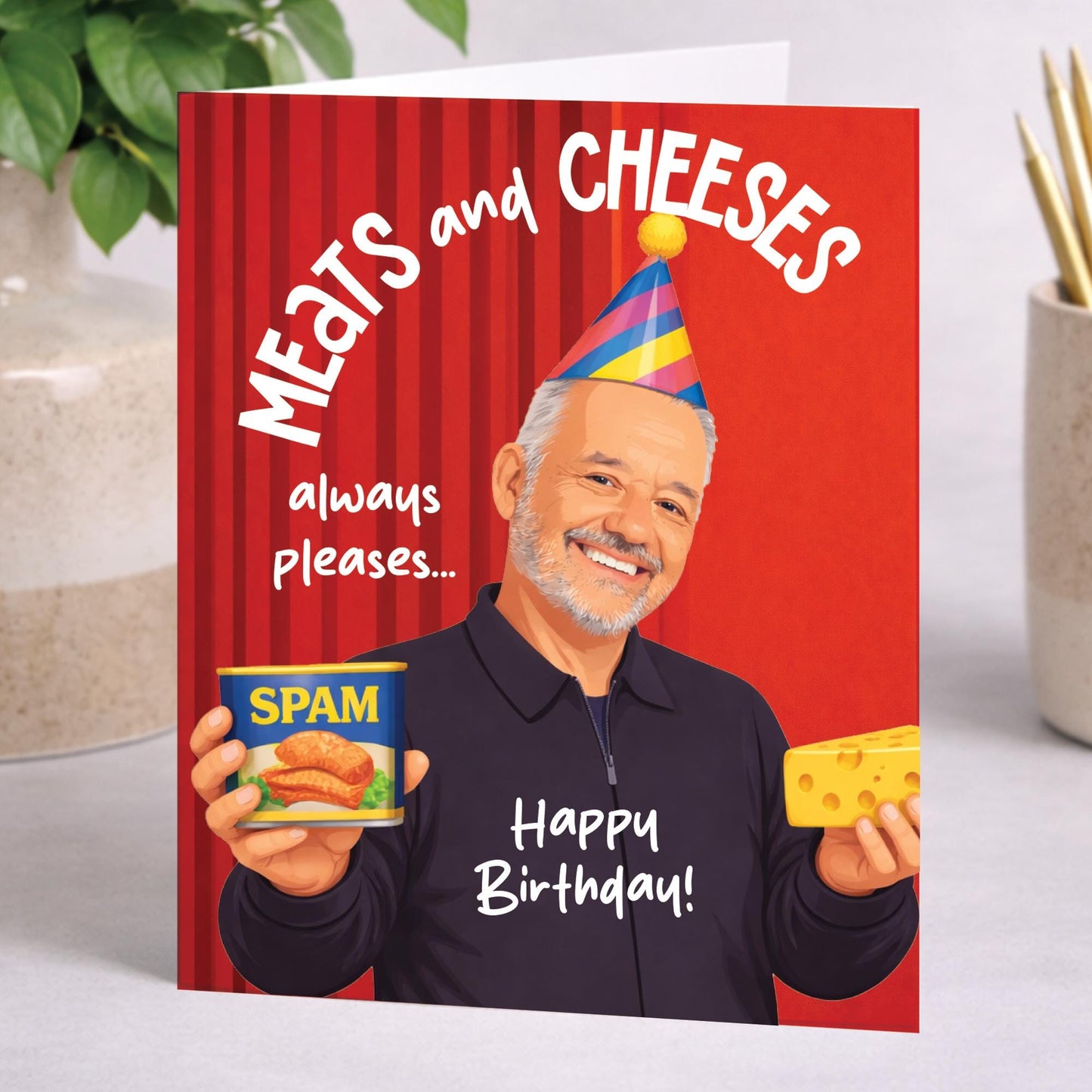Funny Birthday card, Slender people song, Bob mortimer, Funny Cards, Birthday Cards for Him, for Her, Birthday Card, Last one laughing