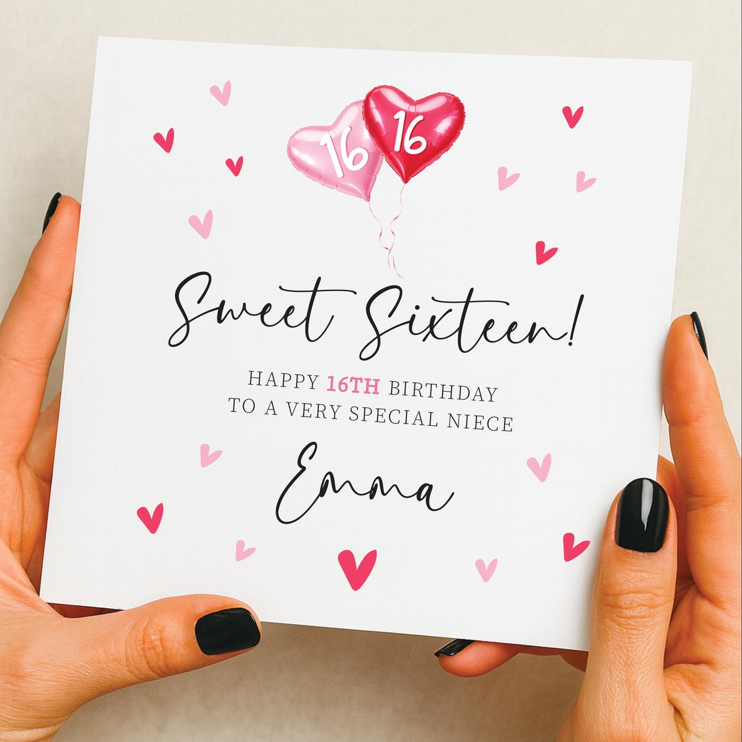16th Birthday Card For Daughter, Granddaughter 16th Birthday Card, Sweet sixteen, Gift Sister, Sixteenth Birthday, 16th Birthday Niece