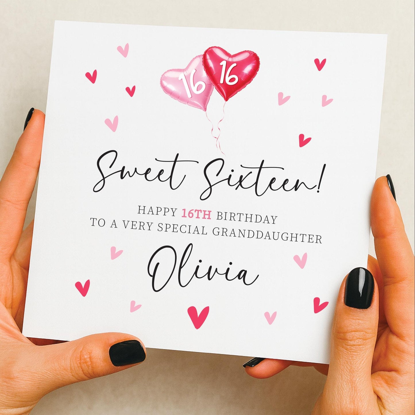 16th Birthday Card For Daughter, Granddaughter 16th Birthday Card, Sweet sixteen, Gift Sister, Sixteenth Birthday, 16th Birthday Niece