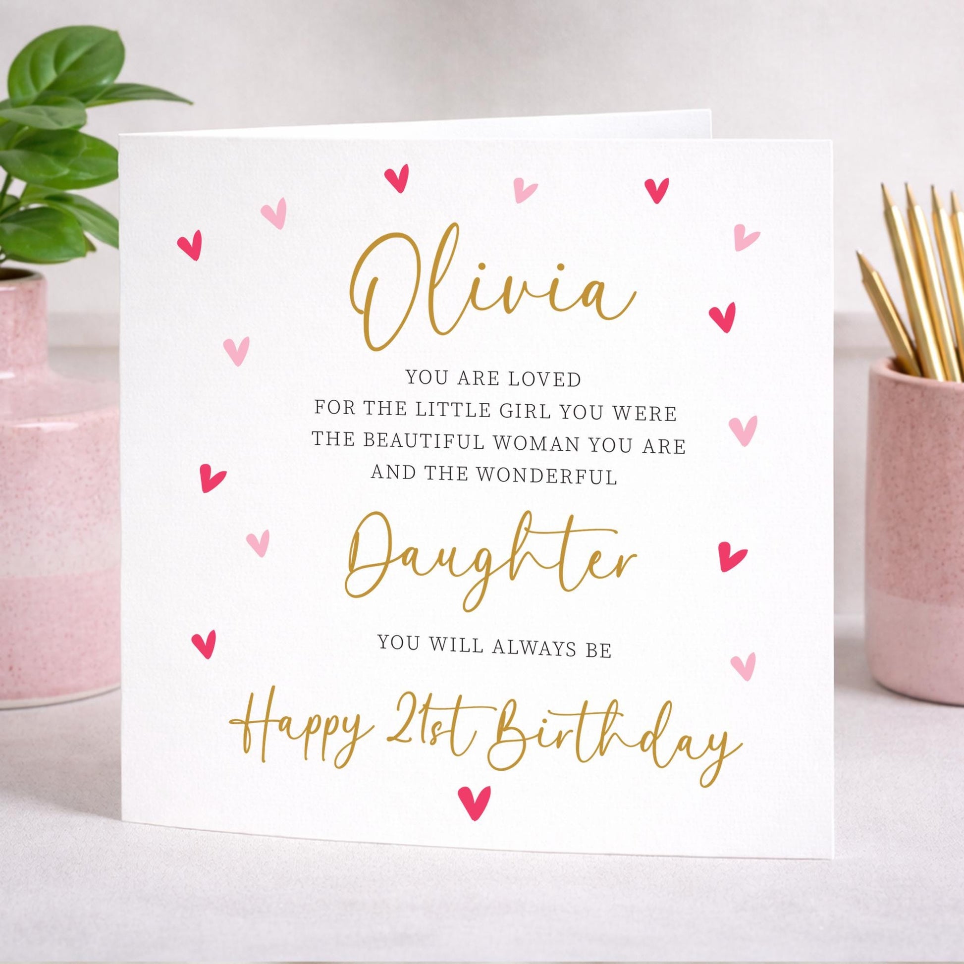 21st Birthday Card For Daughter, Granddaughter, any relation