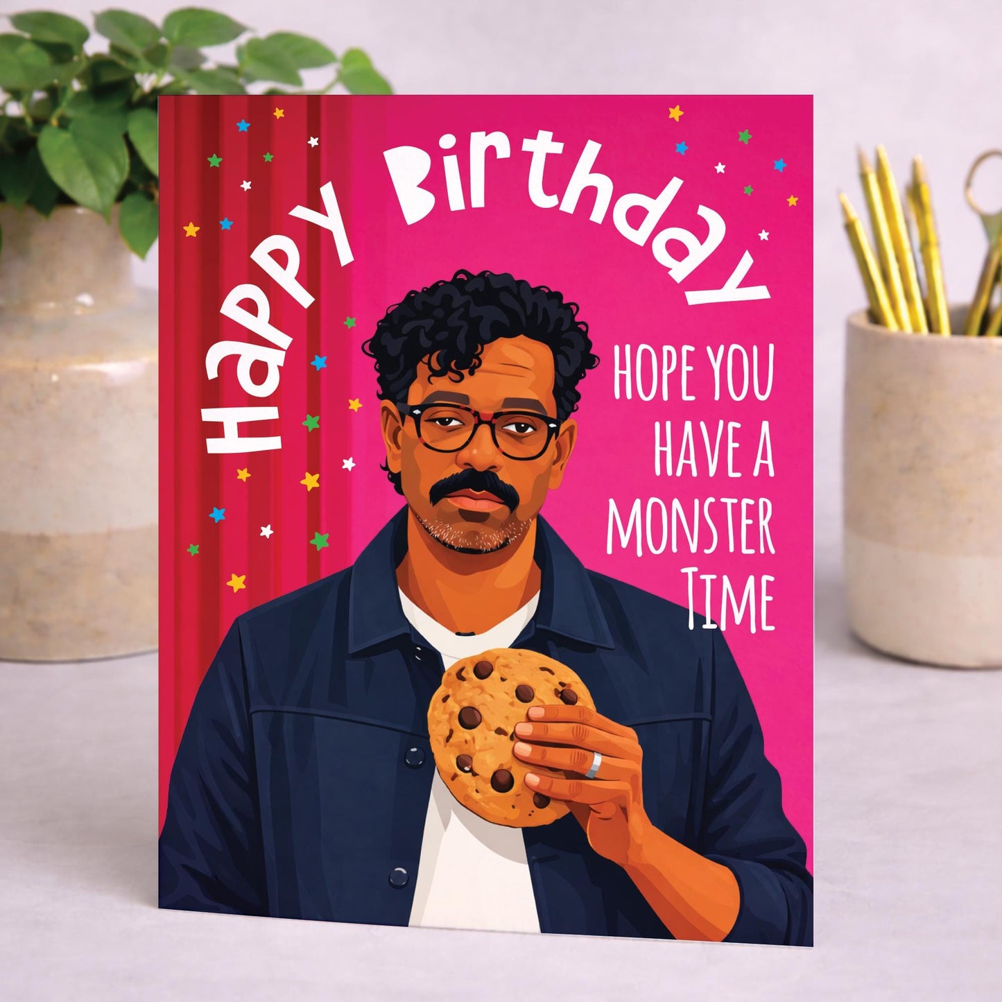 Funny Last One Laughing Inspired Birthday Card, Cookie Romesh Ranganathan, Meme, For Him Her, Bob Mortimer, etc