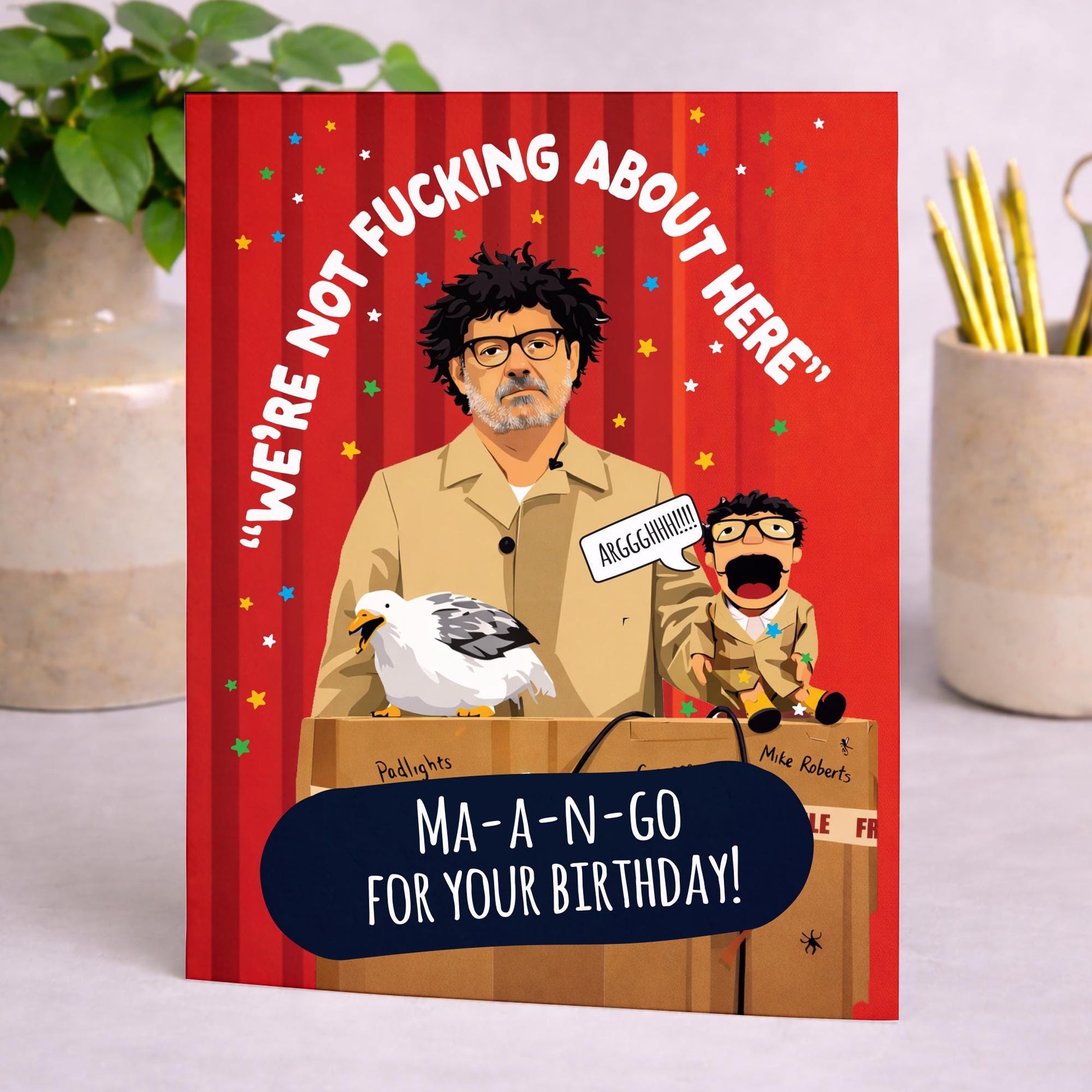 Bob Mortimer, Funny birthday card, Just Magic, Birthday Card, Funny Cards, Last one laughing, Funny Birthday Card