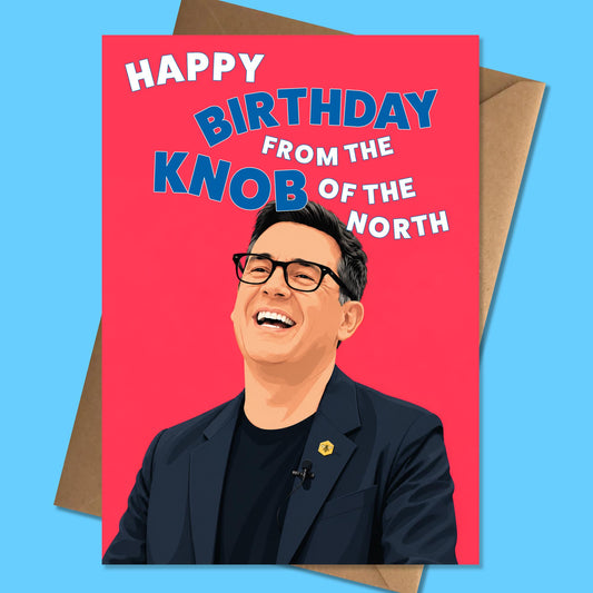 Funny Birthday card, Andy Burnham, Funny Cards, Birthday Cards for Him, for Her, Birthday Card, Last one laughing